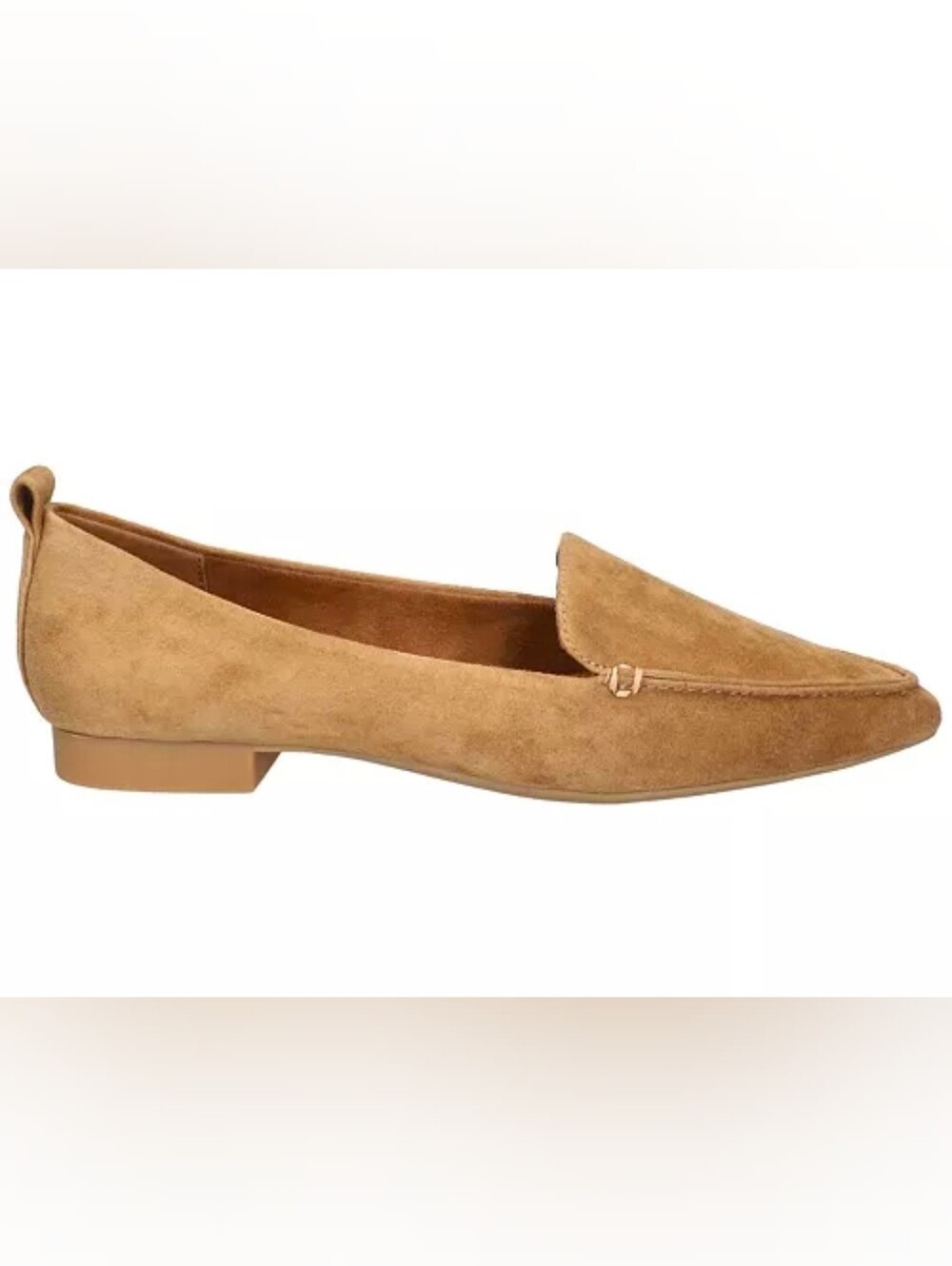 Bella Vita Suede Loafers in Cognac Tan